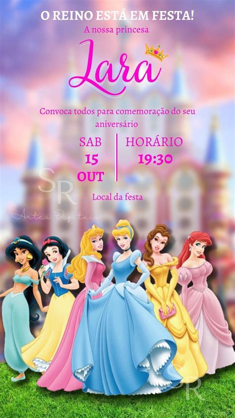 fundo convite princesas|Vetores Fundo Convite Tema Princesa